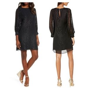 Lilly Pulitzer NWT Size 12 Maisel Silk dress in Onyx Moroccan Metallic Clip